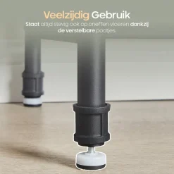 O'DADDY Staande Kapstok met Schoenenrek - 23 Haken - Bruin