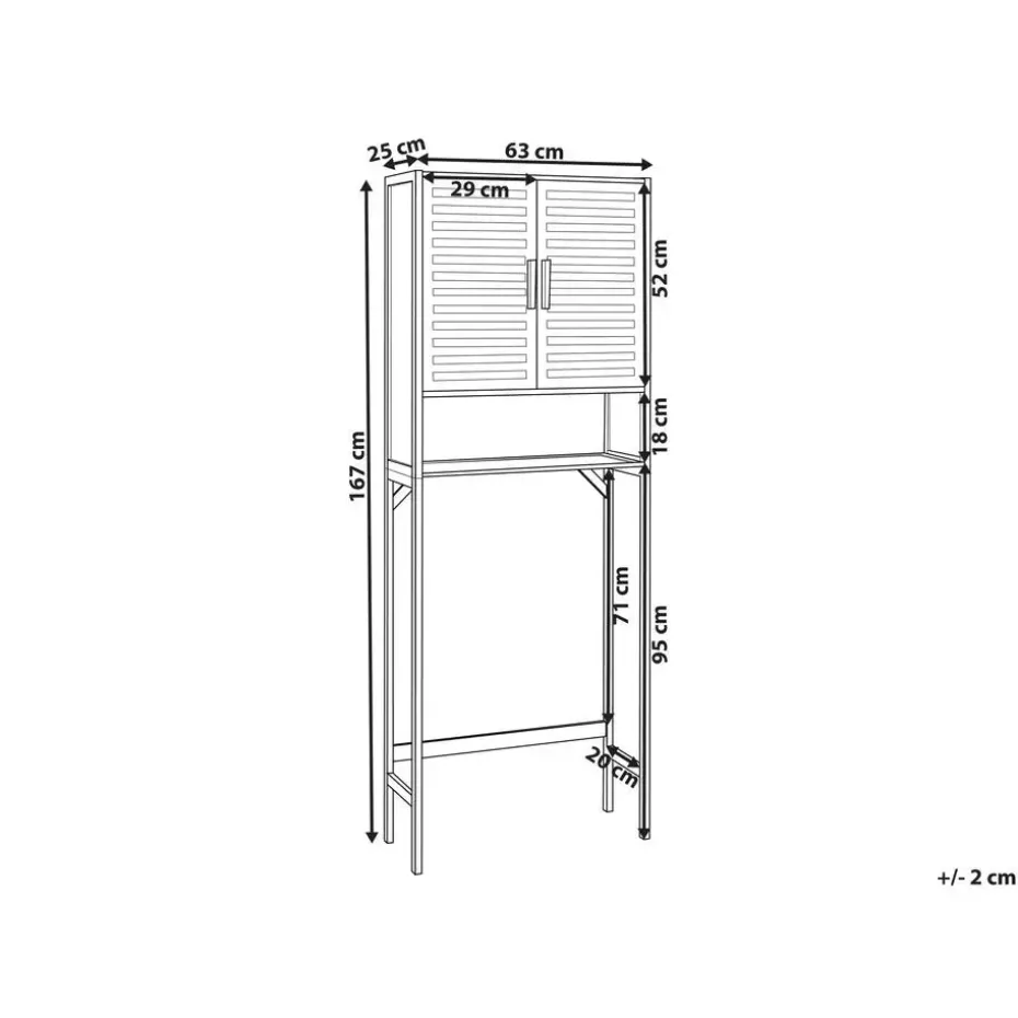 OKARCHE - Badkamerkast - Lichthout - Bamboe