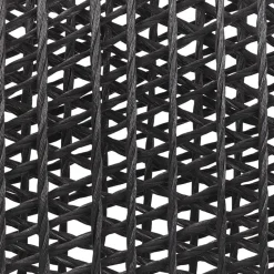 OLBIA - Tuinset voor 4 Rond - Grijs/Zwart - Vezelcement