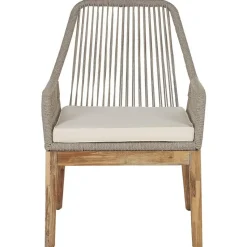 OLBIA - Tuinset voor 4 Vierkant - Grijs/Beige - Vezelcement