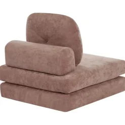 OLDEN - Slaapbank - Bruin - Stof