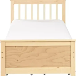 OLENDON - Bed met 4 lades - Lichtbruin - 90 x 200 cm - Dennenhout