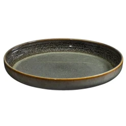 Ontbijtbord Emma - groen - stoneware - Ø22 cm