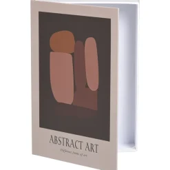 Opbergboek Abstract Art - beige - 5x23x16 cm
