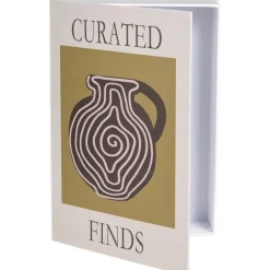 Opbergboek Curated - geel - 5x23x16 cm