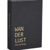 Opbergboek Wanderlust - zwart - 5x23x16 cm