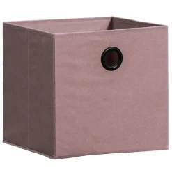 Opbergbox Kenzi stof - roze - 31x31x31 cm
