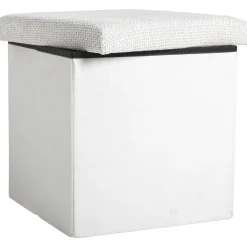 Opbergbox opvouwbaar - off-white - 38x38x38 cm