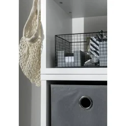 Opbergbox Parijs - grijs - 31x31x31 cm