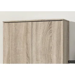 Opbergkast Ray 80cm met 2 deuren en 4 legplanken - sonoma eik