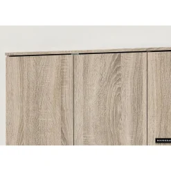 Opbergkast Ray 120cm met 3 deuren en 4 legplanken - sonoma eik