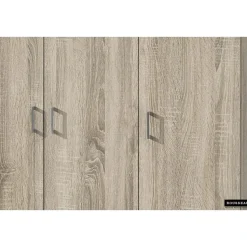 Opbergkast Ray 120cm met 3 deuren en 4 legplanken - sonoma eik