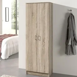 Opbergkast Ray 60cm met 2 deuren en 4 legplanken - sonoma eik