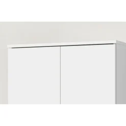 Opbergkast Ray 60cm met 2 deuren en 4 legplanken - wit