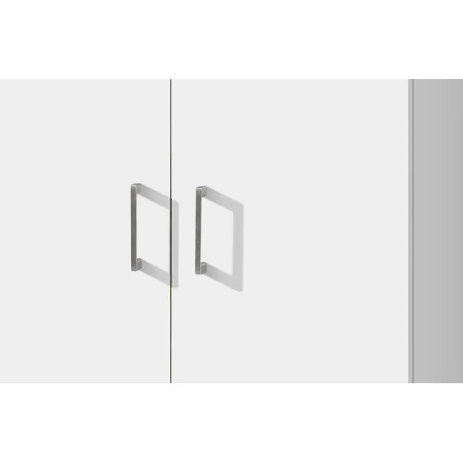 Opbergkast Ray 60cm met 2 deuren en 4 legplanken - wit