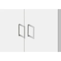 Opbergkast Ray 60cm met 2 deuren en 4 legplanken - wit