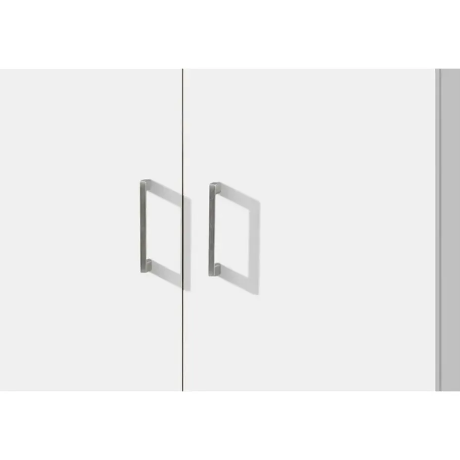 Opbergkast Ray 60cm met 2 deuren en 4 legplanken - wit