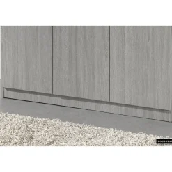 Opbergkast Ray 120cm met 3 deuren en 4 legplanken - grijze eik