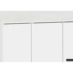 Opbergkast Ray 120cm met 3 deuren en 4 legplanken -wit