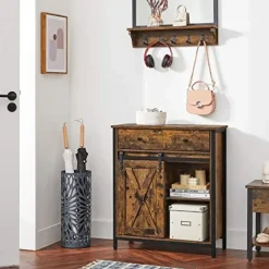 Opbergkast Vasagle Cobado: Industriële stijl met lade en schuifdeur