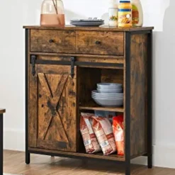 Opbergkast Vasagle Cobado: Industriële stijl met lade en schuifdeur