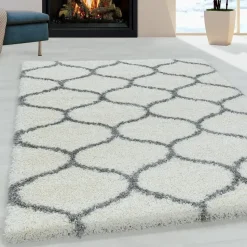 Opera Soft Shaggy Hoogpolig Vloerkleed Cream - 200x290 CM