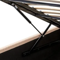 ORBEY - Bed met opbergruimte - Beige - 140 x 200 cm - Bouclé