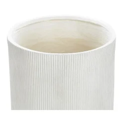 OREOI - Bloempot - Wit - 55 x 55 x 55 cm - Kleivezel