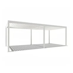 Orion Deluxe overkapping elektrisch met LED 360 x 720 cm wit