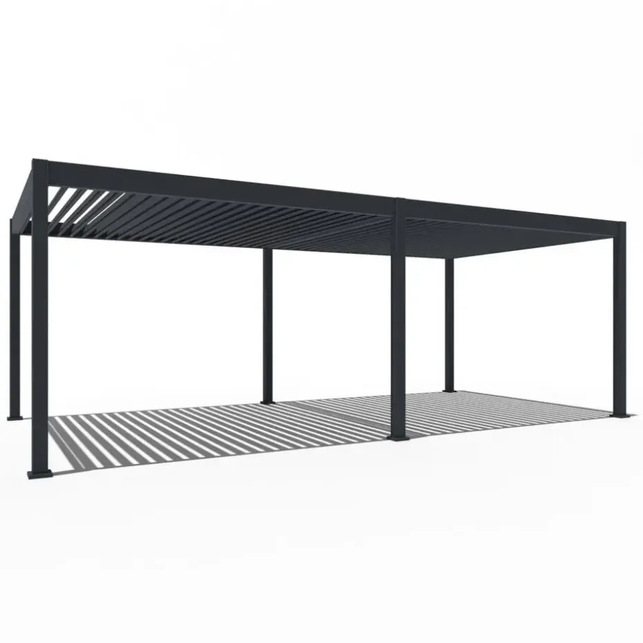 Orion Deluxe overkapping elektrisch met LED 360 x 720 antraciet