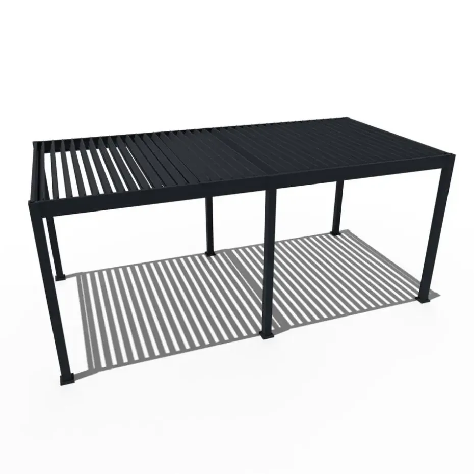 Orion Deluxe overkapping elektrisch met LED 360 x 720 antraciet