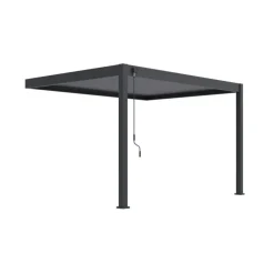 Orion Deluxe overkapping muur 300 x 400 cm antraciet