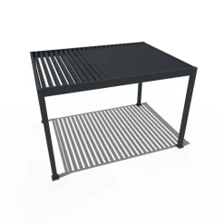 Orion Deluxe overkapping elektrisch met LED 300 x 400 antraciet