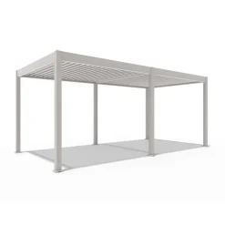 Orion Deluxe overkapping elektrisch met LED 300 x 600 cm grijs