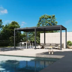 Orion Deluxe overkapping - 300 x 600 cm - Antraciet