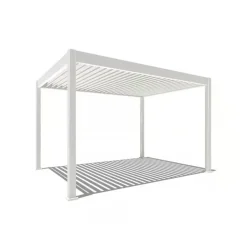 Orion Deluxe overkapping elektrisch met LED 300 x 400 cm wit