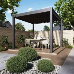 Orion Deluxe terrasoverkapping 300 x 300 cm antraciet