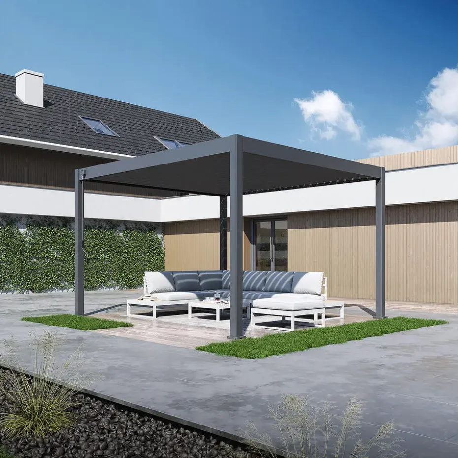 Orion Deluxe terrasoverkapping 360 x 400 cm antraciet