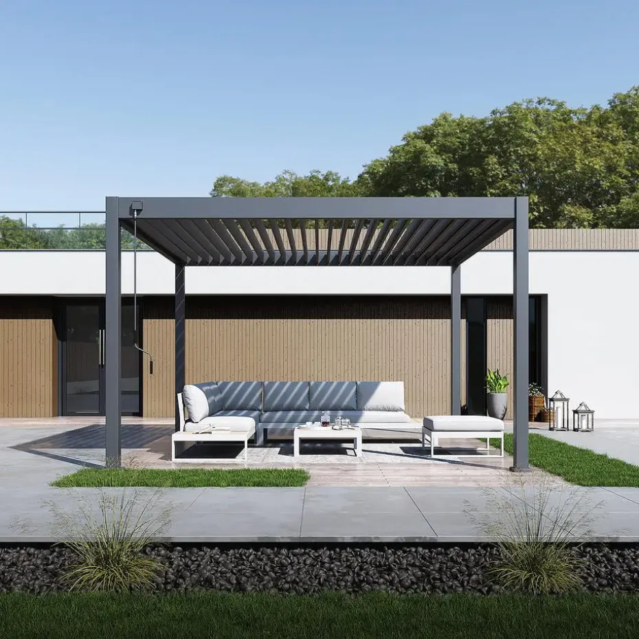 Orion Deluxe terrasoverkapping 360 x 400 cm antraciet