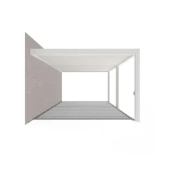 Orion Premium elektrische overkapping muurbevestiging met LED 400 x 600 wit