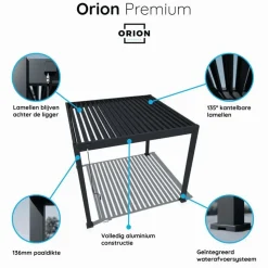 Orion Premium overkapping - 400 x 600 cm - Wit
