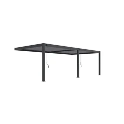 Orion Premium overkapping muur 400 x 800 cm antraciet