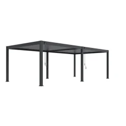 Orion Premium overkapping - 400 x 800 cm - Antraciet