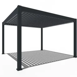 Orion Premium overkapping elektrisch met LED 400 x 400 antraciet