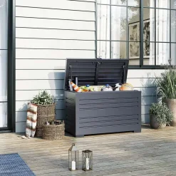 Orion Sit & Store aluminium opbergbox 280L antraciet