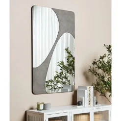 ORMES - Wandspiegel - Grijs - 70 x 110 cm - Glas