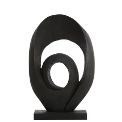 Ornament Randa - Zwart - 40x14x60cm