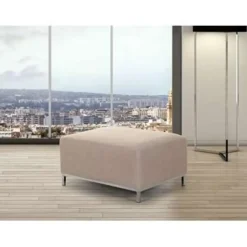 OSLO - Ottomaan - Beige - Polyester