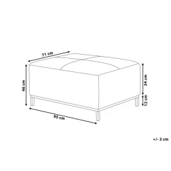 OSLO - Ottomaan - Blauwgroen - Fluweel
