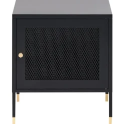 OSSETT - Nachtkastje - Zwart - Staal